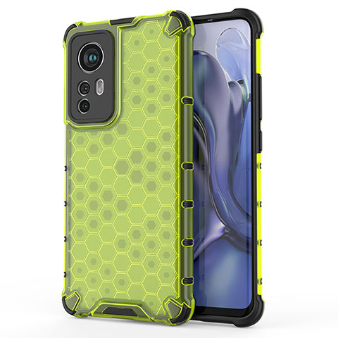 Custodia Silicone Ultra Sottile Morbida 360 Gradi Cover S04 per Xiaomi Mi 12 Pro 5G Verde