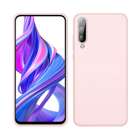 Custodia Silicone Ultra Sottile Morbida 360 Gradi Cover S05 per Huawei Honor 9X Pro Rosa