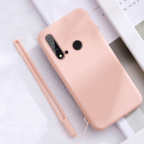 Custodia Silicone Ultra Sottile Morbida 360 Gradi Cover S05 per Huawei Nova 5i Rosa