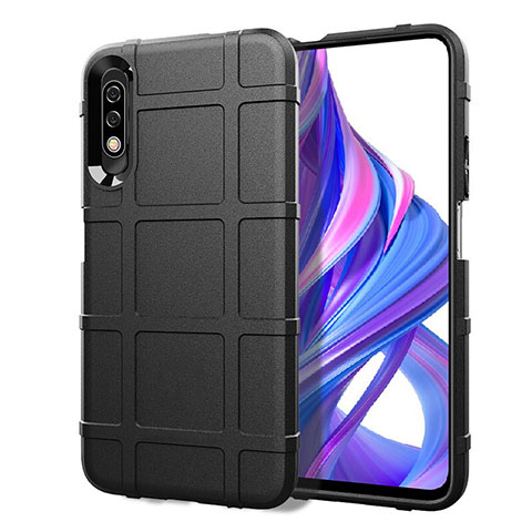 Custodia Silicone Ultra Sottile Morbida 360 Gradi Cover S05 per Huawei P Smart Z (2019) Nero