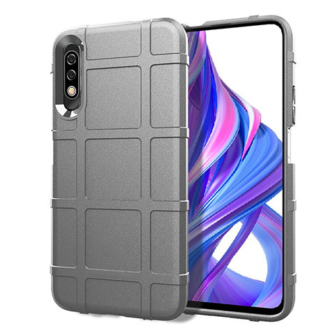 Custodia Silicone Ultra Sottile Morbida 360 Gradi Cover S05 per Huawei Y9 Prime (2019) Grigio