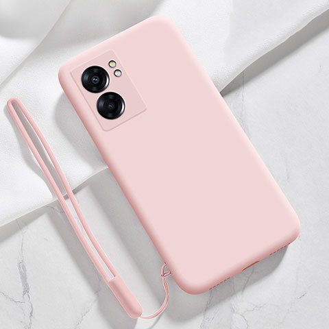 Custodia Silicone Ultra Sottile Morbida 360 Gradi Cover S05 per Oppo A57 5G Rosa