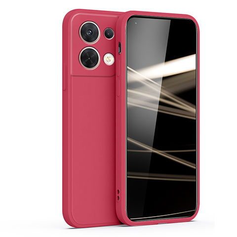 Custodia Silicone Ultra Sottile Morbida 360 Gradi Cover S05 per Oppo Reno8 5G Rosa Caldo