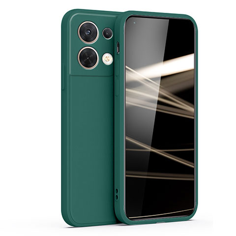 Custodia Silicone Ultra Sottile Morbida 360 Gradi Cover S05 per Oppo Reno8 5G Verde