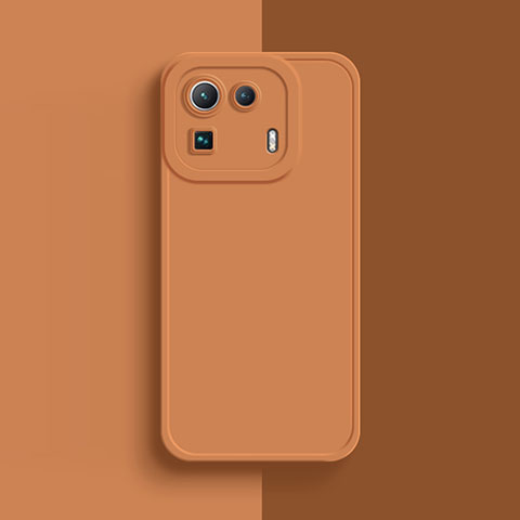 Custodia Silicone Ultra Sottile Morbida 360 Gradi Cover S07 per Xiaomi Mi 11 Pro 5G Arancione