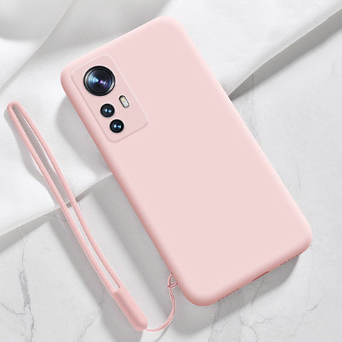 Custodia Silicone Ultra Sottile Morbida 360 Gradi Cover S07 per Xiaomi Mi 12 5G Rosa