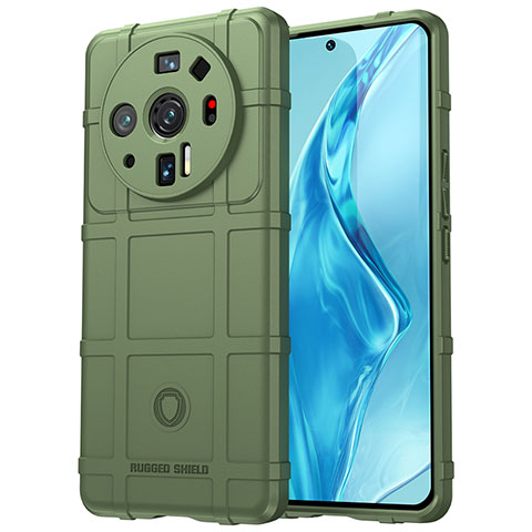 Custodia Silicone Ultra Sottile Morbida 360 Gradi Cover S07 per Xiaomi Mi 12S Ultra 5G Verde