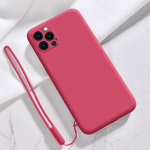 Custodia Silicone Ultra Sottile Morbida 360 Gradi Cover S09 per Apple iPhone 14 Pro Max Rosso