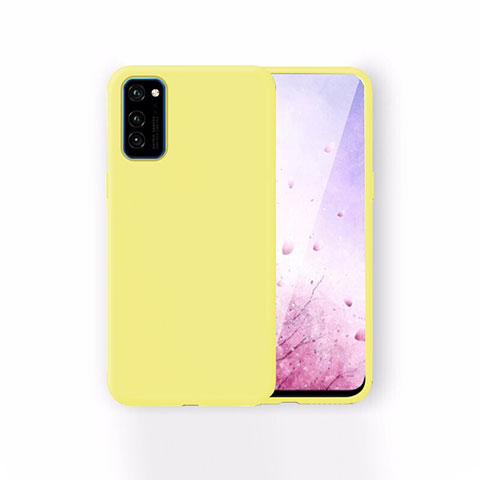 Custodia Silicone Ultra Sottile Morbida 360 Gradi Cover T01 per Huawei Honor V30 5G Giallo