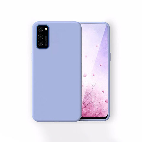 Custodia Silicone Ultra Sottile Morbida 360 Gradi Cover T01 per Huawei Honor V30 Pro 5G Cielo Blu