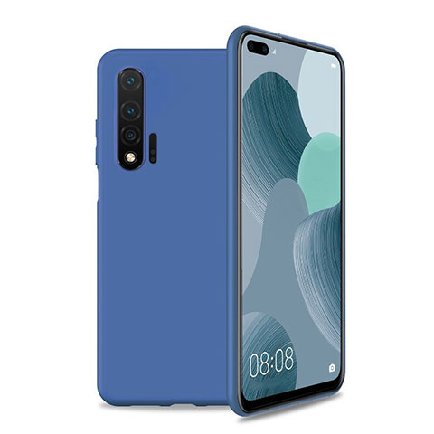 Custodia Silicone Ultra Sottile Morbida 360 Gradi Cover T01 per Huawei Nova 6 5G Blu