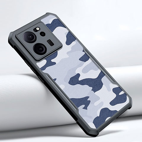 Custodia Silicone Ultra Sottile Morbida 360 Gradi Cover XD1 per Xiaomi Mi 13T Pro 5G Blu