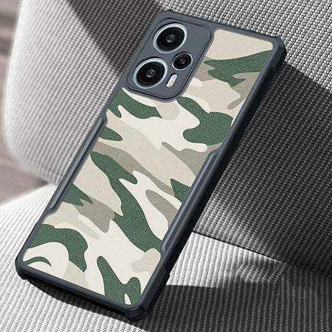 Custodia Silicone Ultra Sottile Morbida 360 Gradi Cover XD1 per Xiaomi Redmi Note 12 Turbo 5G Verde