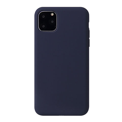 Custodia Silicone Ultra Sottile Morbida 360 Gradi Cover Y01 per Apple iPhone 11 Pro Max Blu