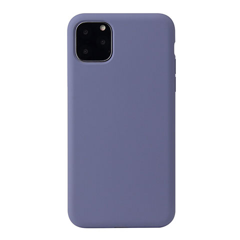 Custodia Silicone Ultra Sottile Morbida 360 Gradi Cover Y01 per Apple iPhone 11 Pro Max Grigio Scuro