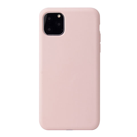 Custodia Silicone Ultra Sottile Morbida 360 Gradi Cover Y01 per Apple iPhone 11 Pro Max Oro Rosa