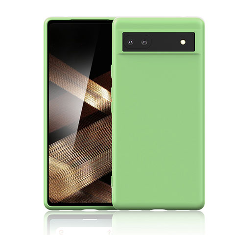 Custodia Silicone Ultra Sottile Morbida 360 Gradi Cover YK1 per Google Pixel 6a 5G Verde