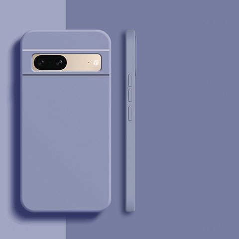 Custodia Silicone Ultra Sottile Morbida 360 Gradi Cover YK1 per Google Pixel 7a 5G Grigio Lavanda