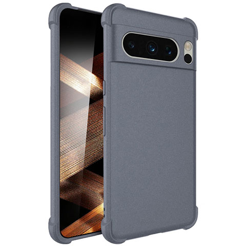 Custodia Silicone Ultra Sottile Morbida 360 Gradi Cover YK1 per Google Pixel 8 Pro 5G Grigio