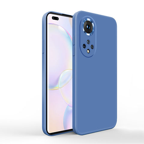 Custodia Silicone Ultra Sottile Morbida 360 Gradi Cover YK1 per Huawei Honor 50 Pro 5G Blu