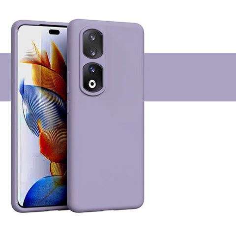 Custodia Silicone Ultra Sottile Morbida 360 Gradi Cover YK1 per Huawei Honor 90 Pro 5G Viola