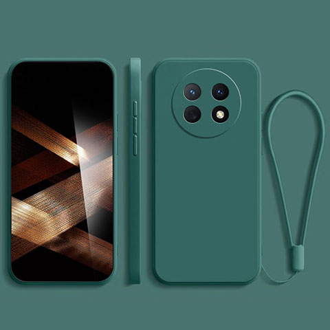 Custodia Silicone Ultra Sottile Morbida 360 Gradi Cover YK1 per Huawei Nova Y91 Verde Notte