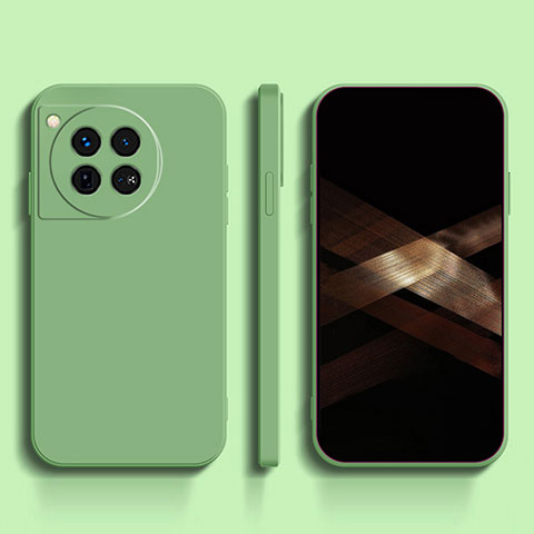 Custodia Silicone Ultra Sottile Morbida 360 Gradi Cover YK1 per OnePlus 12R 5G Verde