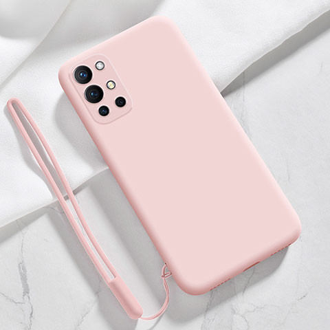 Custodia Silicone Ultra Sottile Morbida 360 Gradi Cover YK1 per OnePlus 9R 5G Rosa