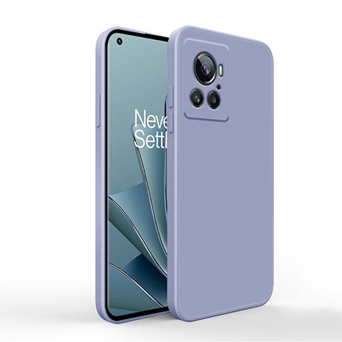 Custodia Silicone Ultra Sottile Morbida 360 Gradi Cover YK1 per OnePlus Ace 5G Grigio Lavanda