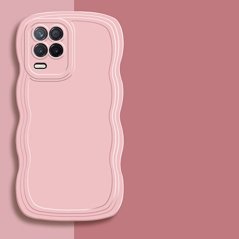 Custodia Silicone Ultra Sottile Morbida 360 Gradi Cover YK1 per Realme 8 5G Rosa