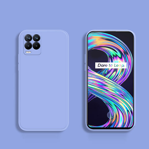 Custodia Silicone Ultra Sottile Morbida 360 Gradi Cover YK1 per Realme 8 Pro Lavanda