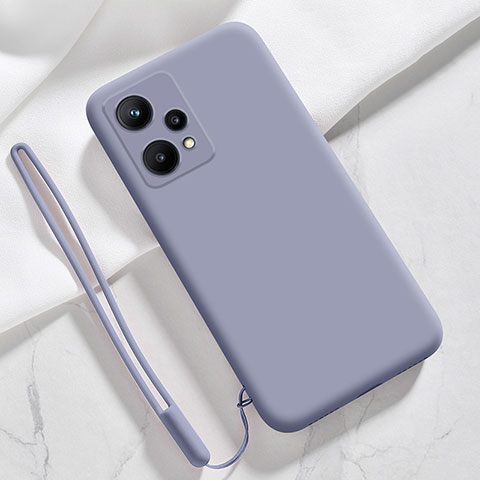 Custodia Silicone Ultra Sottile Morbida 360 Gradi Cover YK1 per Realme 9 4G Grigio Lavanda