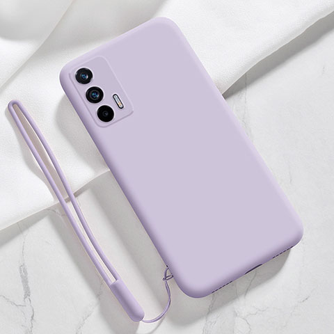 Custodia Silicone Ultra Sottile Morbida 360 Gradi Cover YK1 per Realme GT 5G Lavanda