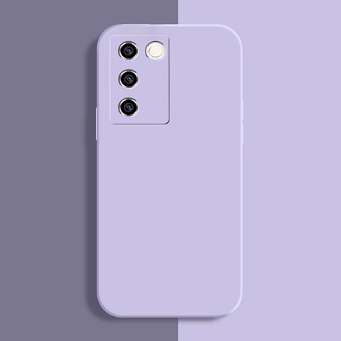 Custodia Silicone Ultra Sottile Morbida 360 Gradi Cover YK1 per Vivo V27 Pro 5G Lavanda