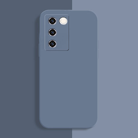 Custodia Silicone Ultra Sottile Morbida 360 Gradi Cover YK1 per Vivo V27e 5G Grigio Lavanda