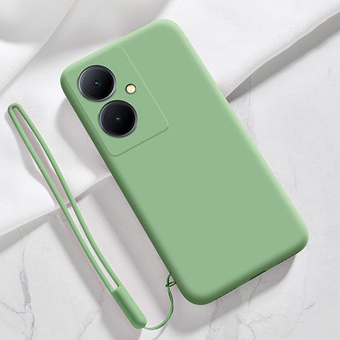 Custodia Silicone Ultra Sottile Morbida 360 Gradi Cover YK1 per Vivo V29 Lite 5G Verde