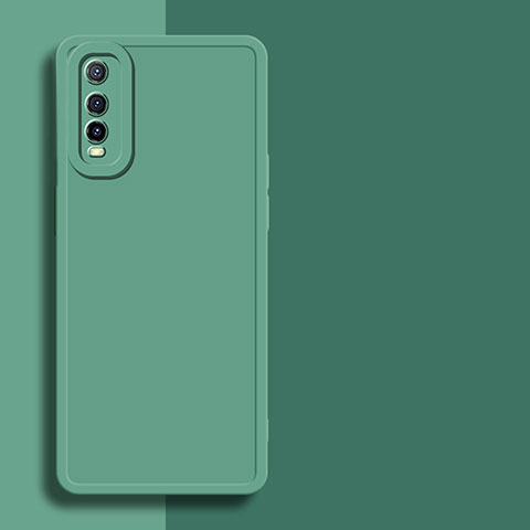 Custodia Silicone Ultra Sottile Morbida 360 Gradi Cover YK1 per Vivo Y50t Verde