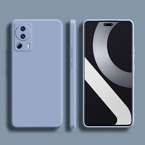 Custodia Silicone Ultra Sottile Morbida 360 Gradi Cover YK1 per Xiaomi Civi 2 5G Grigio Lavanda