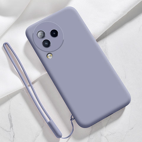 Custodia Silicone Ultra Sottile Morbida 360 Gradi Cover YK1 per Xiaomi Civi 3 5G Grigio Lavanda