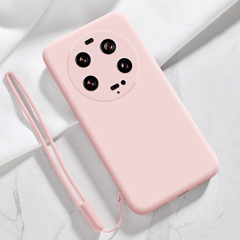 Custodia Silicone Ultra Sottile Morbida 360 Gradi Cover YK1 per Xiaomi Mi 13 Ultra 5G Rosa