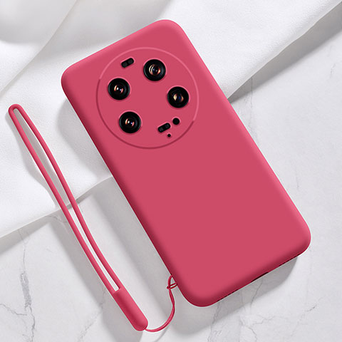 Custodia Silicone Ultra Sottile Morbida 360 Gradi Cover YK1 per Xiaomi Mi 13 Ultra 5G Rosso