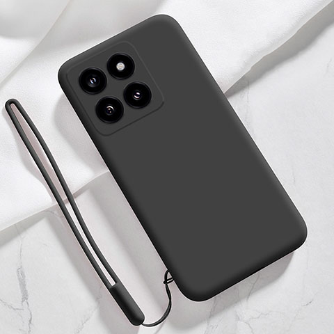 Custodia Silicone Ultra Sottile Morbida 360 Gradi Cover YK1 per Xiaomi Mi 14 5G Nero