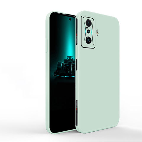 Custodia Silicone Ultra Sottile Morbida 360 Gradi Cover YK1 per Xiaomi Poco F4 GT 5G Verde Pastello