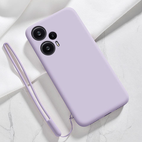 Custodia Silicone Ultra Sottile Morbida 360 Gradi Cover YK1 per Xiaomi Poco F5 5G Lavanda