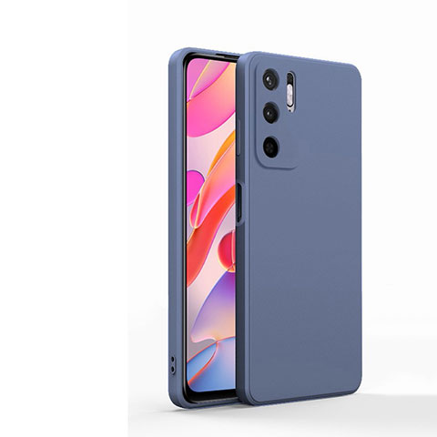 Custodia Silicone Ultra Sottile Morbida 360 Gradi Cover YK1 per Xiaomi POCO M3 Pro 5G Grigio Lavanda