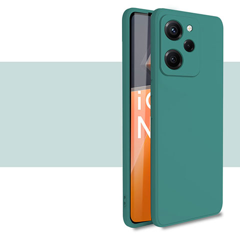 Custodia Silicone Ultra Sottile Morbida 360 Gradi Cover YK1 per Xiaomi Poco X5 Pro 5G Verde