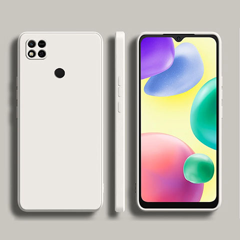 Custodia Silicone Ultra Sottile Morbida 360 Gradi Cover YK1 per Xiaomi Redmi 9 Activ Bianco