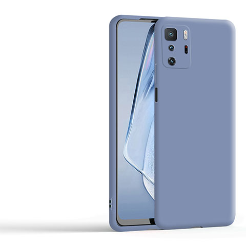 Custodia Silicone Ultra Sottile Morbida 360 Gradi Cover YK1 per Xiaomi Redmi Note 10 Pro 5G Grigio Lavanda