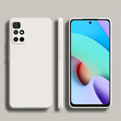 Custodia Silicone Ultra Sottile Morbida 360 Gradi Cover YK1 per Xiaomi Redmi Note 11 4G (2022) Bianco