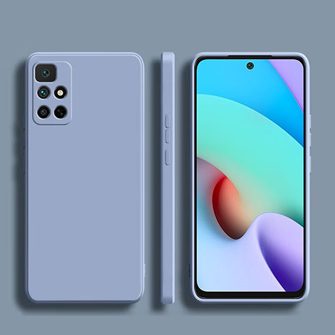 Custodia Silicone Ultra Sottile Morbida 360 Gradi Cover YK1 per Xiaomi Redmi Note 11 4G (2022) Grigio Lavanda